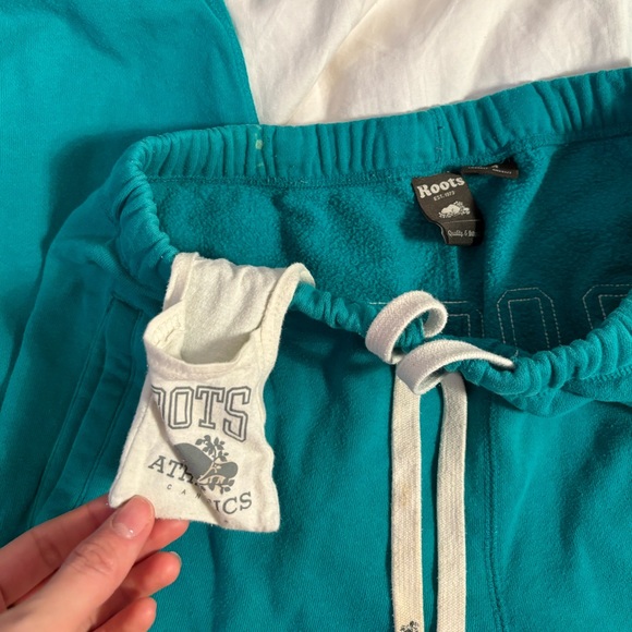 Roots Atheltica women’s green turquoise sweatpants Size S - Picture 7 of 8